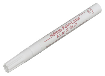 Lápis de retoque de verniz, Häfele, Fine-Liner, para retocar/reparar, branco ou cor de prata