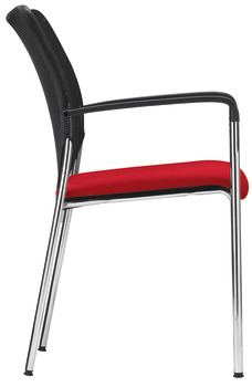 Cadeira de projeto XPECT, P2002, assento acolchoado: Cobertura em tecido, encosto almofadado: Network