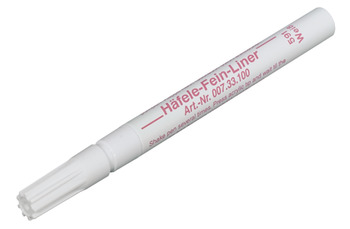 Lápis de retoque de verniz, Häfele, Fine-Liner, para retocar/reparar, branco ou cor de prata