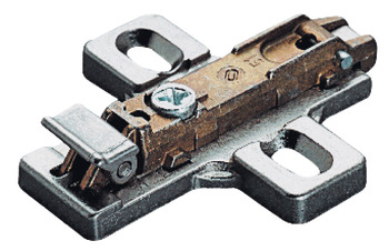 Placa de montagem em forma de cruz, Häfele Metalla 510 SM, liga de zinco, com parafusos para aglomerado