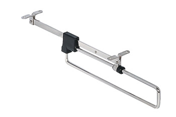 Extending wardrobe rail, Para aparafusar por baixo das prateleiras ou dos topos de armário, Capacidade de carga 4 – 8 kg
