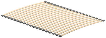 Ripas de madeira flexíveis e encaixes, para ferragem para cama abatível Häfele Teleletto