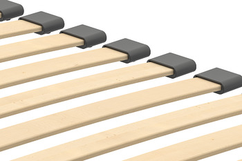 Ripas de madeira flexíveis e encaixes, para ferragem para cama abatível Häfele Teleletto