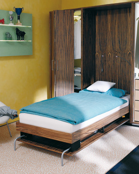 sängskåpsbeslag, sänglift, för inbyggnad för lodrät fällning