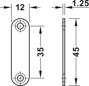 magnetlås, Vidhäftningsstyrka 3,0–4,0/4,0–5,0 kg, för skruvmontering, fyrkantig