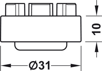 Distansring, för sockelsystem Häfele AXILO™ 48