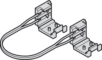 förbindningsledning, Med clip (bredd 11-12 mm), För 8 mm Loox LED-list 12 V
