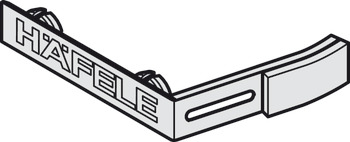 Sats med borste för rengöring av skjutdörrsskena, För rengöring av bärskenor med Häfele-logotyp