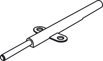 vajerklaffhållare, för luckor av trä och med aluminiumram, med justerbar bromsverkan