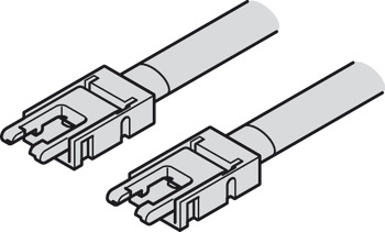 förbindningsledning, för Häfele Loox5 LED-list 8 mm 2-pol. (monokrom eller multi-vit 2-trådsteknik)