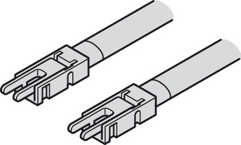 förbindningsledning, för Häfele Loox5 LED-list 5 mm 2-pol. (monokrom eller multi-vit 2-trådsteknik)