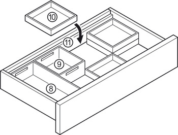 Box 1, Lådindelning, universell, Flexibel