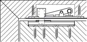 Pivågångjärnset, För Startec golvmonterad dörrstängare