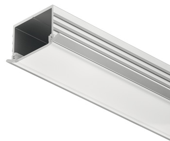 Infälld profil Häfele Loox, 11 mm djup, aluminium