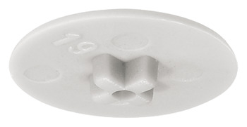 Täckkåpa, För Minifix 15 utan täckkant, Trätjocklek 12–13 mm