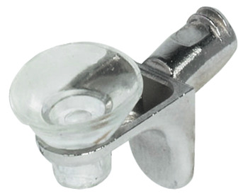 hyllbärare, för instickning i borrhål-Ø 5 mm, zinkgjutgods med plastupplag