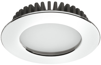 Infälld/undermonterad belysning, rund, Häfele Loox LED 2020, Zinkgjutgods, 12 V