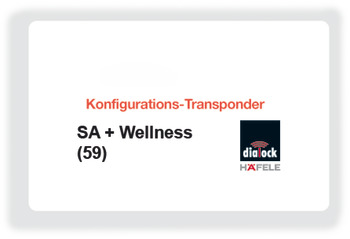 Konfigurations-nyckelkort, Häfele Dialock SA + Wellness 59