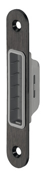 Platt låsbleck KFV, för magnet/klinka-fallregellås, 120 mm