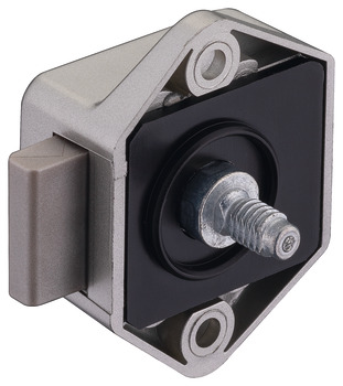 utanpåliggande regellås, Häfele Push-Lock Mini, dornmått 15 mm